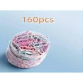 thumbnail image 1 of LNGOOR 160/500pcs Colorful Paper Clips Office Supplies Large Bookmark Clip Storage Box Stainless Steel Paper Clip Holder Suitable For Office Desk Clipboard With Paper Storage, 1 of 6