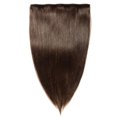 thumbnail image 4 of 100% Human Hair Clip In Hair Extensions 15 Colors Can Curly Dyed Washed 1 Piece/5 Clips Light Brown 18”-50g, 4 of 6