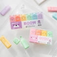 thumbnail image 3 of 4PCS Macaron Color Mini Soft Tip Highlighter Pens Color Large Volume Markers Pen Journal Fluorescent Pen Student Stationery, 3 of 5