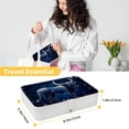 thumbnail image 5 of Constellation Premium PU Leather Jewelry Box Organizer with Removable Compartment and Portable Bracelet Holder, 5 of 6