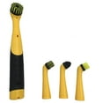 thumbnail image 2 of Multi-Function Cleaning Brush | 4 Brush Heads for Kitchen & Bathroom | Portable Electric Scrubber | 10.23 Inch Handle | Uses 4-5 Batteries | Yellow, White, Blue Options, 2 of 7