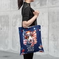 thumbnail image 4 of Patriotic Bull Terrier Celebrates 4th of July All Over Print 3D Canvas Tote Bag Bully Dog Lovers Gifts Idea Reusable Handbag - 02009, 4 of 5