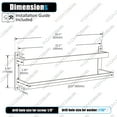 thumbnail image 2 of KOKOSIRI Bath Towel Bars Bathroom 2-Tiers Ladder Brushed Gold Towel Rails 24 Inches Towel Holders Wall Mounted Towels Shelves Rack Stainless Steel, B5008BG-L24, 2 of 9