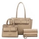 thumbnail image 1 of Set Marca Nicole Lee de Bolsa Satchel, de mano y cartera Natural Nicole Lee Regina 3 Pcs, 1 of 3
