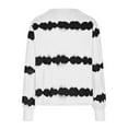 thumbnail image 5 of cfhntfmh Plus Size Tops for Women Fashion Printed Long Sleeve Oversized T-Shirts Casual Fall Crewneck Loose Shirts, 5 of 7