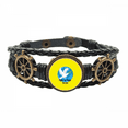 thumbnail image 1 of Americana de derecho la libertad de vida independiente Pulsera marina tejida en cuero, 1 of 4