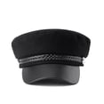 thumbnail image 3 of Gorra de chófer, boina negra, sombrero de disfraz de conductor, sombreros octogonales JFHHH pequeña, 3 of 4