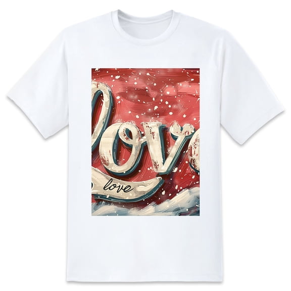 Basic Oversize Tees For WomenLove Loose Boyfriend Shirts Casual Blouse round neck