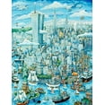 thumbnail image 2 of Bell, Bill 12x14 White Modern Wood Framed Museum Art Print Titled - New York, New York, 2 of 4