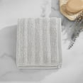 thumbnail image 3 of Mainstays Performance Cotton Hand Towel, Super Soft Quick Dry Fade Resistant, Textured Silver, 3 of 7