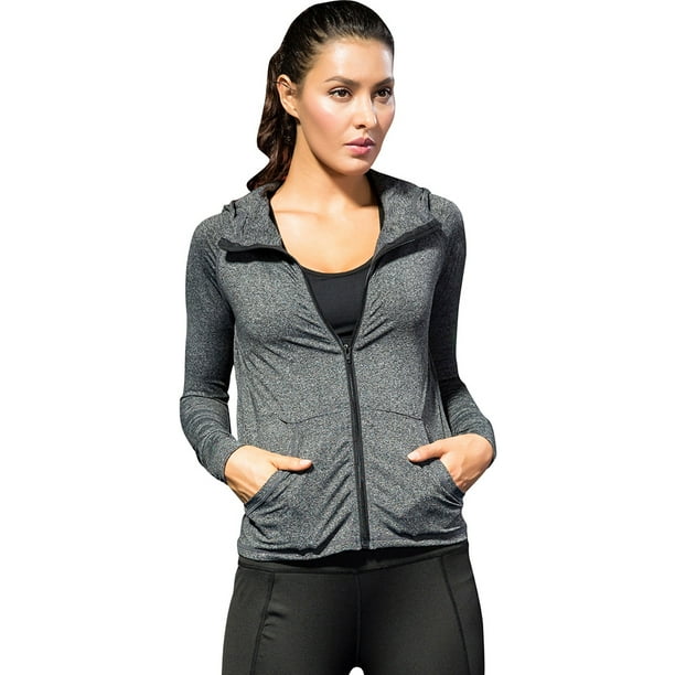Zip up gym shop top womens