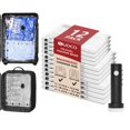 thumbnail image 1 of Paquete De 12 Bolsas De Almacenamiento Al Vacío De Viaje Para Ropa Con Bomba Eléctrica Recargable Cubos De Embalaje De Compresión Organizador Para Maletas De Equipaje Bolsas Selladas Para Ahorrar Espa, 1 of 5