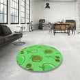 thumbnail image 3 of Ahgly Company Indoor Rectangle Patterned Neon Green Area Rugs, 2' x 4', 3 of 6