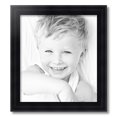 thumbnail image 2 of ArtToFrames 16" x 18" Satin Black Reverse Step Picture Frame, 16x18 inch Black Wood Poster Frame (WOM-1419), 2 of 8