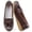 DarkBrown, variant on Leather Dressy Flats for Women with Tassel Metal Comfort Lightweight Slip-On Loafers Driving Flats Shoes with Rubber Non Slip Sole Perfect Work Walking Casual Daily Wear