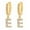 E, variant on Dainty Gold Plated Initial Hoop Earrings Letter Alphabet Dangle Earrings Fashion Sparkly Rhinestone Letter Initial Pendant Drop Earrings For Women Valent Mother's Day Gifts for