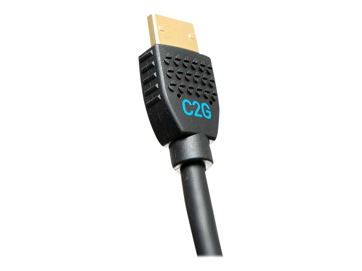 C2G C2G10374 1.64 ft. (0.50m) Black Performance Series Ultra Flexible High Speed HDMI Cable - 4K 60Hz In-Wall, CMG (FT4) Rated Male to Male