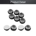 thumbnail image 3 of HUGFEGWE 12Pcs 30mm Grey Plastic Push Button Switch Hole Panel Plug CA919-115853, 3 of 7