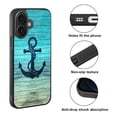 thumbnail image 2 of WIRESTER Shockproof Soft Rubber Cover Case for Apple iPhone 16 Plus 6.7" 2024, Blue Anchor Wood-Look, 2 of 5