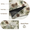 thumbnail image 6 of Sage Green Christmas Round Area Rug 4 FT, Non Slip Indoor Outdoor Rug, Rustic Pine Cones Xmas Botanical Washable Soft Circular Carpet Non-Shedding Floor Mat for Coffee Table Nursery Foyer Balcony, 6 of 8