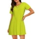 thumbnail image 1 of Fotbe Yellow Bata de Dormir para Mujer con Estampado, Camisón de Algodón de Manga Corta, Ropa de Dormir Casual, 1 of 6