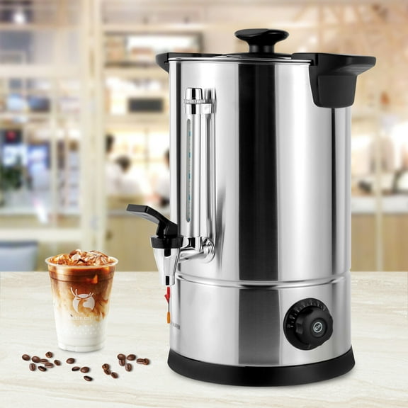 Coffee Urns, 50 Cups 8L/2.11gal Stainless Steel Commercial Percolator Coffee Maker Hot Water Urn Hot Beverage Dispenser for Catering…