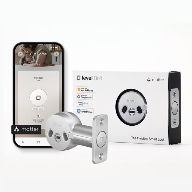 Cerrojo inteligente Level Bolt con acceso remoto sin llave y Matter