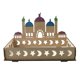 thumbnail image 1 of Bandeja de Ramadán de madera Eid Mubarak, bandeja para servir vajilla, D Yuyangstore Bandeja de madera de Ramadán, 1 of 8