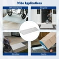 thumbnail image 1 of Royalbelle 2 Segments Silver Aluminum Threshold Ramp for Doorways, Wheelchair, 1 of 7