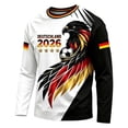 thumbnail image 4 of 2026 Soccer Game Germany Soccer for Men Long Sleeve Training Shirt, Breathable Sport Casual T Shirt for Soccer Fans, 4 of 4