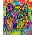 thumbnail image 3 of Dean Russo Collection 12x14 Black Modern Framed Museum Art Print Titled - The Stare of the wolf, 3 of 5