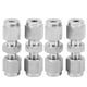 thumbnail image 5 of 4 piezas adaptador de tubo de compresión 304 acero inoxidable doble férula reductor recto uniónФ3/Ф4, 5 of 9