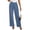 Sky Blue -CW23, variant on Inglocry Wide Leg Dress Pants for Women High Waisted Office Work Trousers Business Casual Slacks Button Flowy Palazzo Pant Khaki L