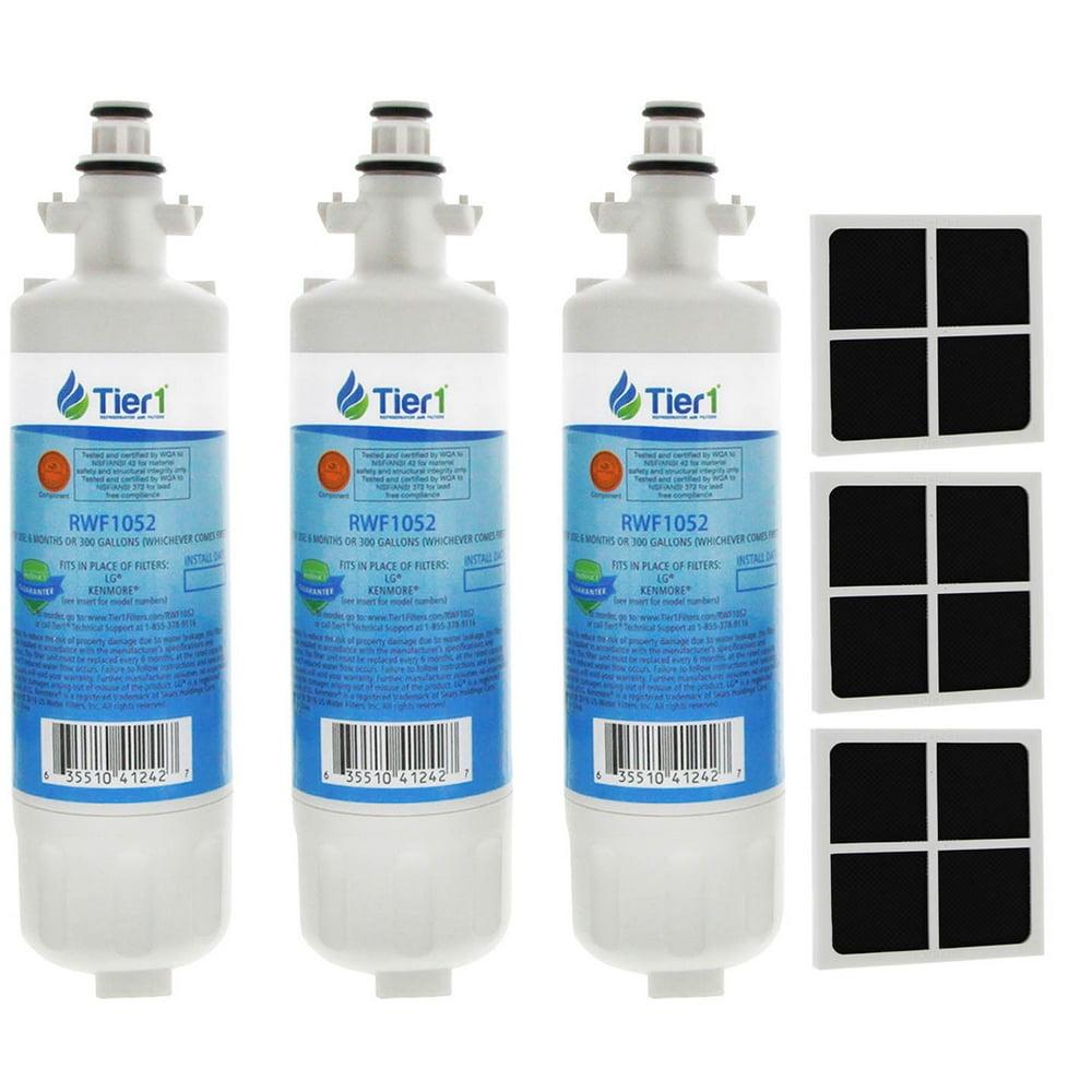 Tier1 Refrigerator Water & Air Filter Compatible Combo for LG LT700P