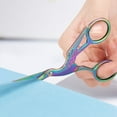 thumbnail image 5 of Colorful Embroidery Scissors Small Sewing Scissors Stainless Steel Stork Sharp Tip Crafting Scissors for Art Work DIY Needlework Paper Cutting Office Threading Shears, 5 of 9