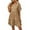 Khaki, variant on Midi Dresses for Women Dresses Polka Dot Flounce Hem Smock Dress Summer Beach Travel Dresses