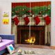 thumbnail image 2 of Juego de 2 cortinas decorativas navideñas, cortinas para ventanas, cortinas opacas Botas colgantes, 2 of 9