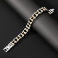 thumbnail image 3 of Bike Chain Link Bracelet, Stainless Steel Chain Bracelet for Men, Fashionable and Versatile Motorcycle Chain Bracelet, Holiday/Anniversary/Valentine's Day Gift, 3 of 5