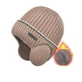 thumbnail image 2 of Solid Color Knitted Winter Hat with Ear for Cold Weather Outdoor Activities and Casual Daily Wear, 2 of 6
