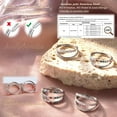 thumbnail image 2 of Triple/Double Hoop Nose Ring - 316L Stainless Steel Septum Clicker 16G/18G/20G CZ Conch Piercing Jewelry Septum Clicker Rings Cartilage Earring Helix Rook Tragus Gold/Black/Silver/Rose Gold, 2 of 12