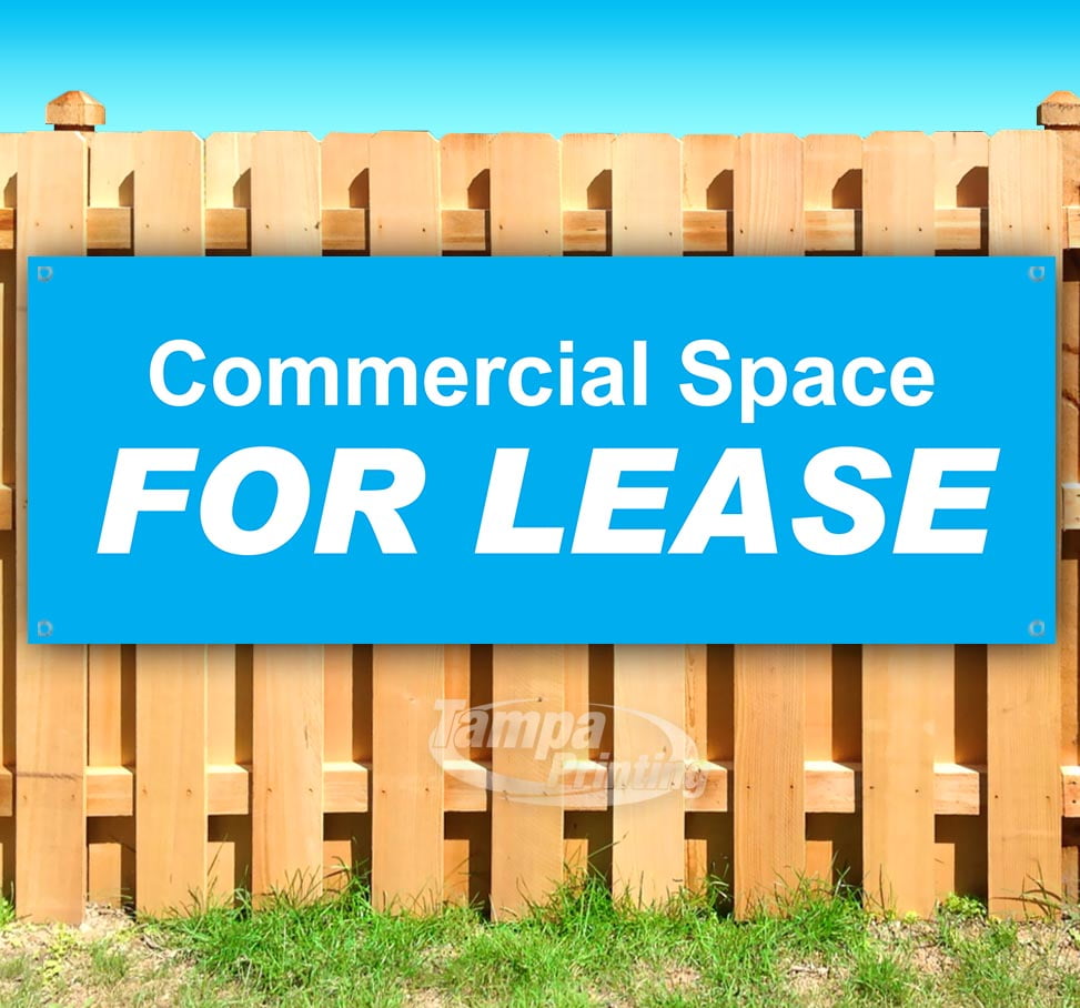 Commercial Space For Lease 13 oz Vinyl Banner With Metal Grommets