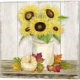 thumbnail image 4 of Great Art Now Fall Sunflowers by Tara Reed 4 Piece Canvas Art Set Each 14"W x 14"H, 4 of 5