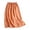 Orange, variant on Women's Casual Midi Skirt, Solid Color Elastic Drawstring Waist Long Skirt, Loose Fit Flowy Cotton Linen Blend Skirt for Beach Holiday and Daily Wear Orange L
