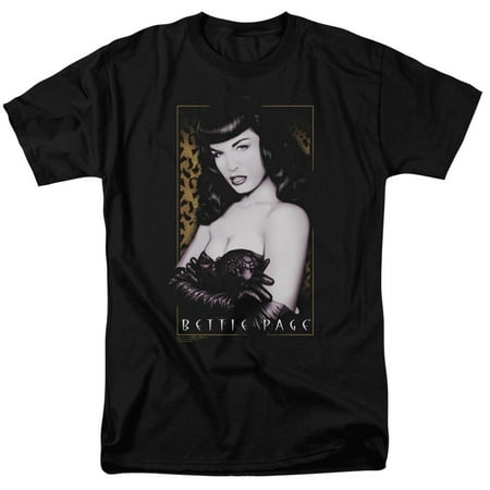Bettie Page New Cheetah Pose Model Icon T-Shirt