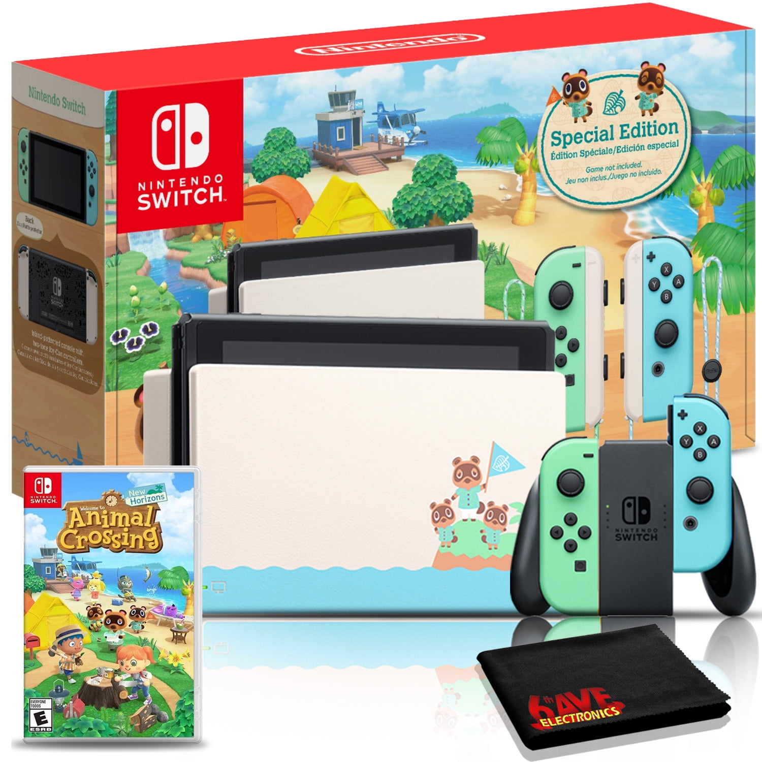 Switch Animal Crossing: New Horizons Console Bundle + Game Walmart.com