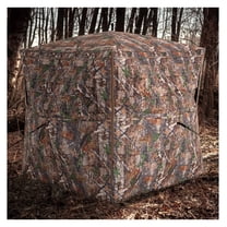 Hunting Blind 360 Degree One-Way See-Through Ground Blind for 2-3 Person