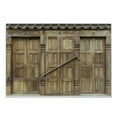 thumbnail image 1 of Rustic Cutting Board, Traditional Door in Nepal with Retro Carving Architecture Shabby Form Print, Decorative Tempered Glass Cutting and Serving Board, Small Size, Brown, by Ambesonne, 1 of 1