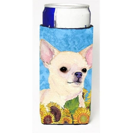 

Chihuahua In Summer Flowers Michelob Ultra bottle sleeves For Slim Cans - 12 Oz.