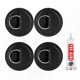 thumbnail image 1 of 4 Pieces D-Ring Patch for Inflatable Watercraft Kayak SUP Canoe PVC Accessory Attachment, 1 of 5