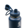 thumbnail image 2 of Takeya Actives Stainless Steel Water Bottle w/Insulated Spout lid, 32oz Midnight, 2 of 5
